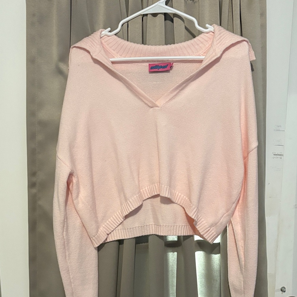 Edikted Blush Knit Sweater